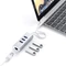 Satechi 2-in-1 silver USB-Hub, RJ-45, USB-C 3.0 [Stecker] Vorschaubild
