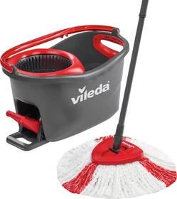 Vileda Turbo Easy Wring & Clean Komplett Bodenwischer-Set rot