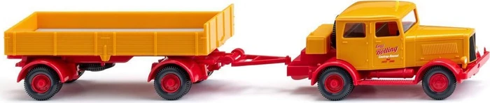 Wiking Hanomag mit Pritschenanhänger Bölling