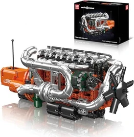 Mould King Inline-6 Truck Motor & Getriebe