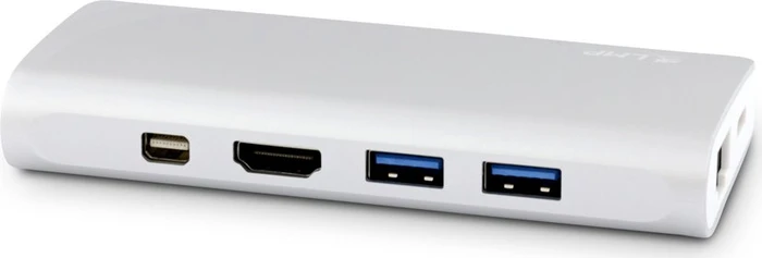 LMP USB-C Travel Dock, 9-Port, USB-C 3.0 [Stecker], silber