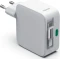 Hama Schnellladegerät GaN mit ausziehbarem Kabel 2x USB-C PD 65W weiß Vorschaubild