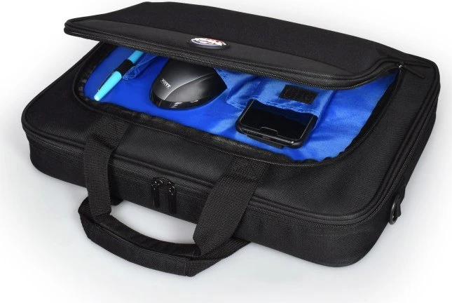 Port Designs Hanoi II Clamshell 17.3" Notebook-Tasche, schwarz