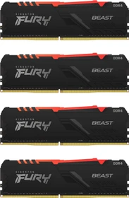 Kingston FURY Beast RGB UDIMM 32GB Kit, DDR4-3600, CL17-21-21, 1RX8