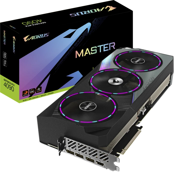 GIGABYTE AORUS GeForce RTX 4090 Master 24G, 24GB GDDR6X, HDMI, 3x DP