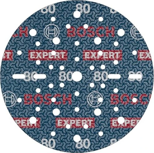 Bosch Professional EXPERT O780 Folienschleifblatt K80, 150mm, 6 Stück