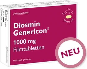 Diosmin Genericon 1000mg Filmtabletten, 30 Stück