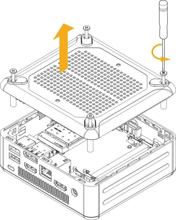 ASRock Beebox-S 7100U/B/BB, schwarz