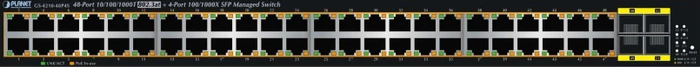 Planet GS-4210 Rackmount Gigabit Managed Switch, 48x RJ-45, 4x SFP, 440W PoE+