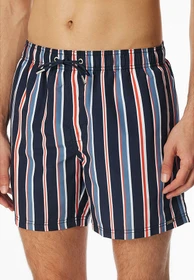 Schiesser Aqua Streifen Badeshorts nachtblau (Herren)