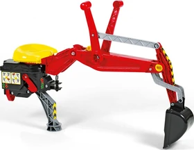 rolly toys rollyHeckbagger Anbauheckbagger mit Verriegelung rot