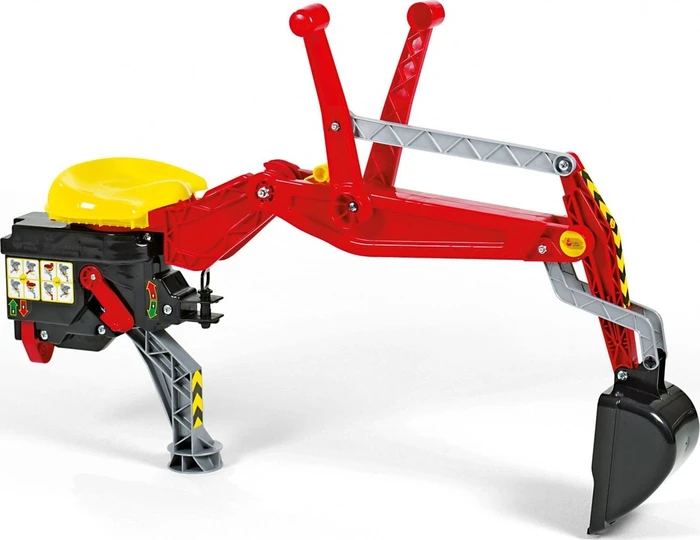 rolly toys rollyHeckbagger Anbauheckbagger mit Verriegelung rot