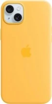 Apple Silikon Case mit MagSafe für iPhone 15 Plus warmgelb