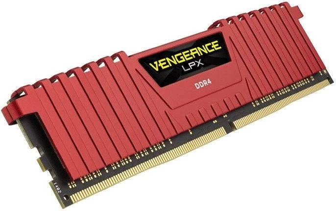 Corsair Vengeance LPX rot UDIMM 16GB Kit, DDR4-3200, CL16-18-18-36