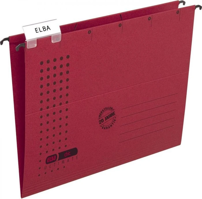 Elba chic ultimate Hängemappe, A4, rot, 25er-Pack (100552089#25)