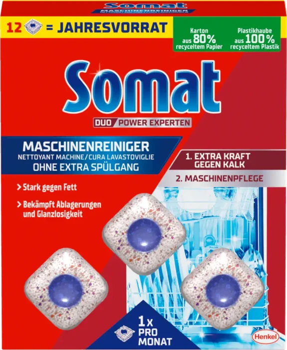 Somat Duo Power Experten Spülmaschinenreiniger, 12 Stück