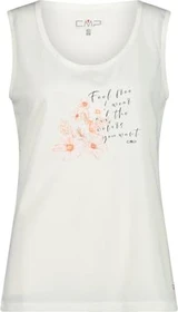 CMP Frontgrafik Tanktop Funktionsshirt ärmellos weiß (Damen)