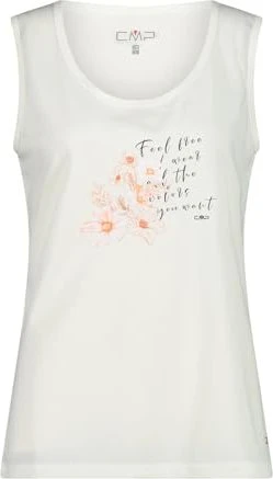 CMP Frontgrafik Tanktop Funktionsshirt ärmellos weiß (Damen)
