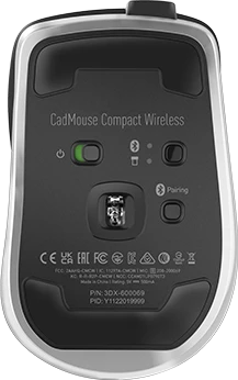 3Dconnexion CadMouse Compact Wireless, USB-C, USB/Bluetooth