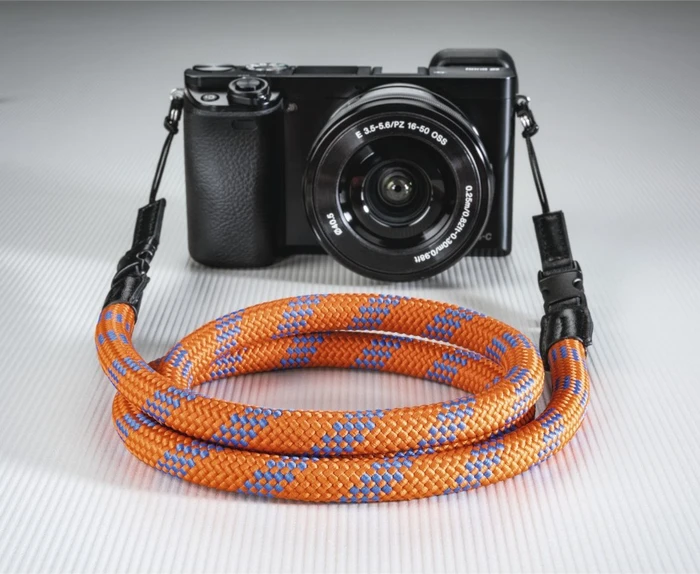 Hama Braid 120 Kameragurt orange/blau