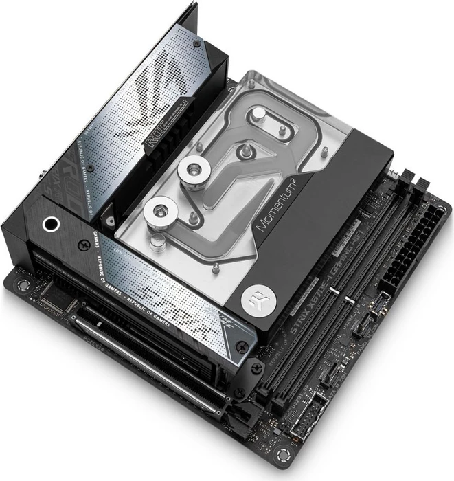 EK Water Blocks Quantum Line EK-Quantum Momentum² ROG Strix X670E-I D-RGB Monoblock, Nickel, Acryl