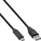 InLine USB 2.0 Kabel, USB-A 2.0 [Stecker] auf USB-C 2.0 [Stecker], 0.3m Vorschaubild