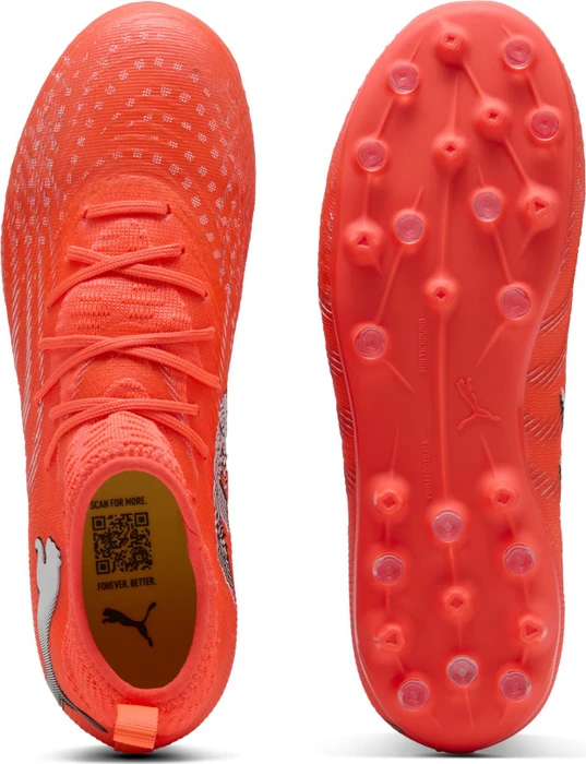 Puma Future 9 Match MG glowing red/puma white/puma black/puma silver (Junior)