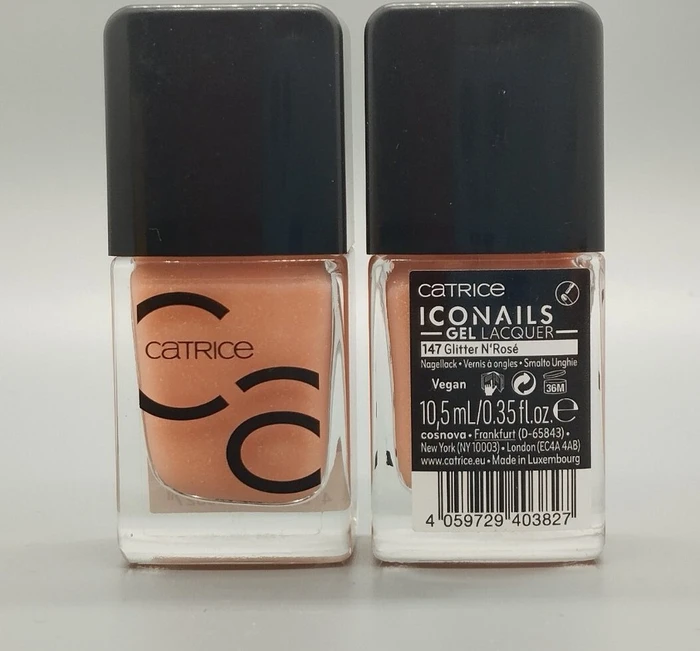 Catrice ICONails Gel Lacquer Nagellack 147 Glitter N' Rose, 10ml