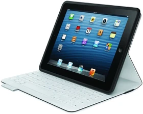 Logitech FabricSkin Keyboard Folio für iPad 2/iPad 3/iPad 4, schwarz/weiß, DE
