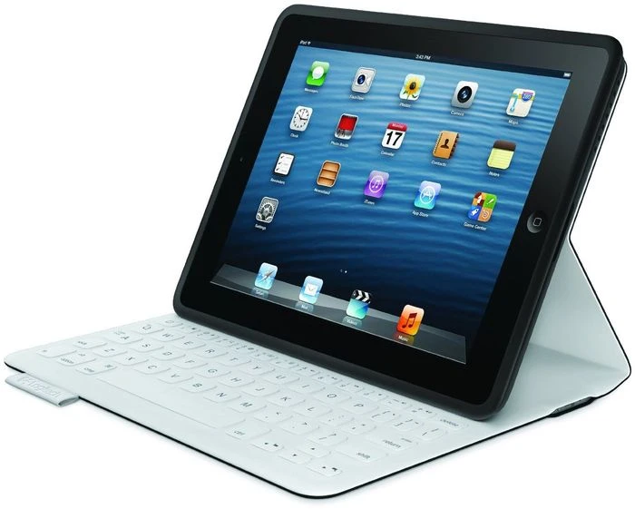 Logitech FabricSkin Keyboard Folio für iPad 2/iPad 3/iPad 4, schwarz/weiß, DE