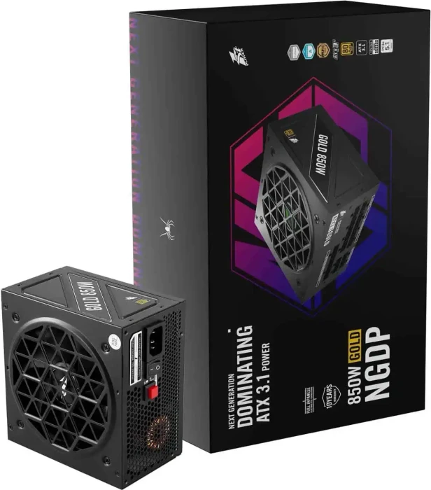 1st Player NGDP Gold schwarz 850W, ATX 3.1