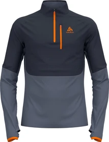 Odlo Descent Ceramiwarm Midlayer 1/2 Zip Funktionsshirt langarm india ink/folkstone gray (Herren)