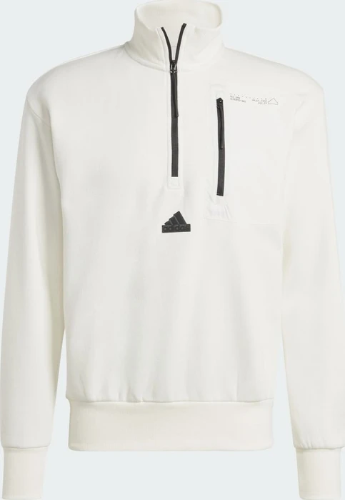 adidas City Escape Half-Zip Sweatshirt off white (Herren)