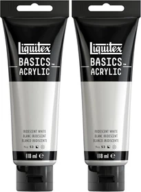 Liquitex Basics Acrylic iridescent white, 118ml