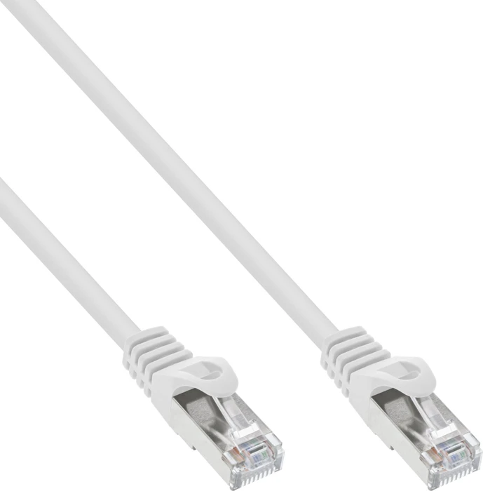 InLine Patchkabel, Cat5e, SF/UTP, RJ-45/RJ-45, 0.25m, weiß (72522W)