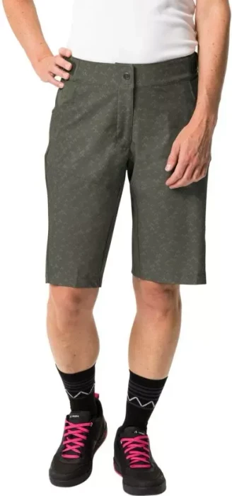 Vaude Ledro Print Shorts Fahrradhose kurz khaki (Damen)