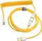 Ducky Premicord Spiralkabel USB-C auf USB-A, Tastaturkabel (Spiral-Textilkabel), 1.8m, Yellow Ducky Vorschaubild