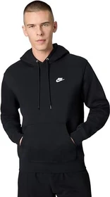 Nike Club Fleece Hoodie schwarz/weiß (Herren)