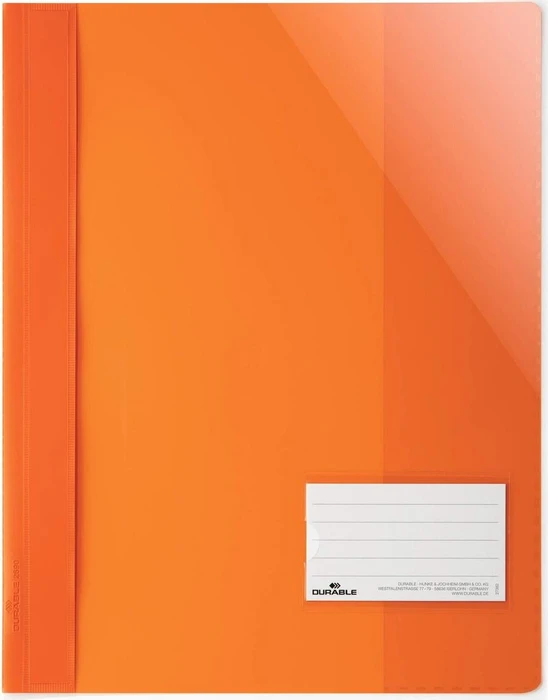 Durable Sichthefter opak, A4+, intensiv orange/transparent (269009)