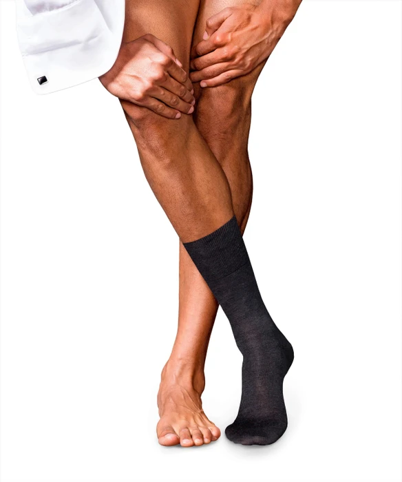 Falke No. 6 Finest Merino & Silk Socken anthra.mel (Herren)