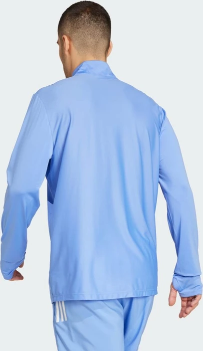 adidas Own The Run Half-Zip Laufshirt langarm blue fusion (Herren)