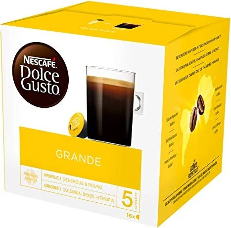 Nestlé Nescafe Dolce Gusto Caffe Crema Grande Kaffeekapseln, 16 Stück