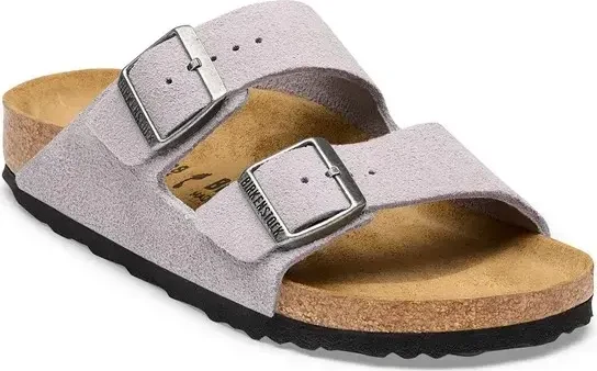 Birkenstock Arizona Veloursleder lavender sky (Damen)