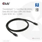 Club 3D Thunderbolt 5 Kabel, 240W, schwarz, 1m (verschiedene Markenbezeichnungen) Vorschaubild