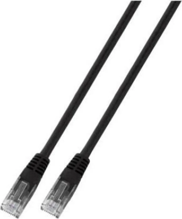 EFB Elektronik PVC CCA Patchkabel, Cat6, U/UTP, RJ-45/RJ-45, 10m, schwarz