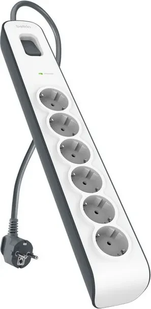 Belkin SurgePlus Überspannungsschutz v2, 6-fach, 2m, weiß/schwarz