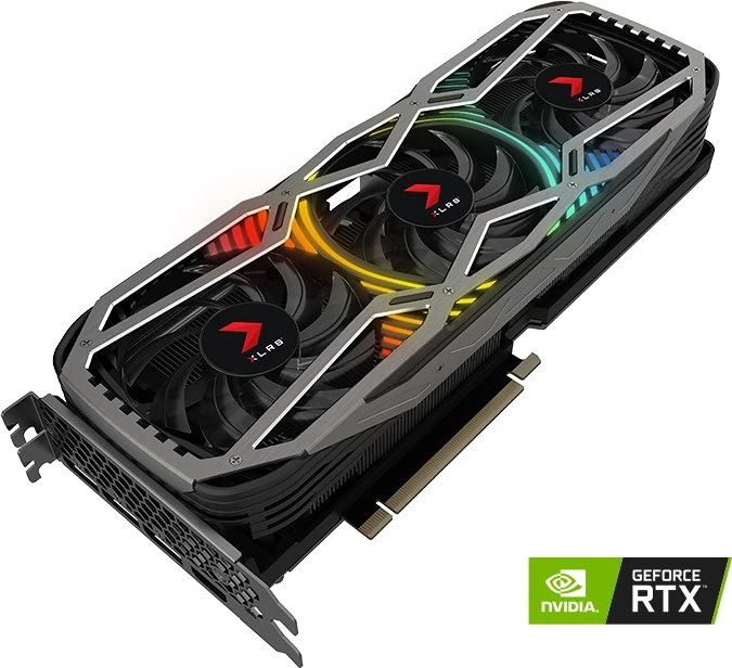 PNY GeForce RTX 3080 XLR8 Gaming Revel Epic-X RGB Triple Fan LHR, 12GB GDDR6X, HDMI, 3x DP