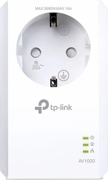 TP-Link Powerline AV1000 Passthrough, HomePlug AV2, RJ-45