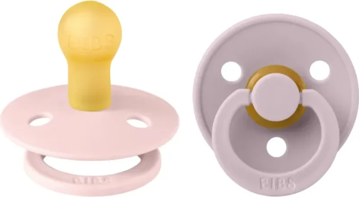 Bibs Colour Schnuller rund, 0-6M, Latex, blossom/dusky lilac, 2 Stück (110416)