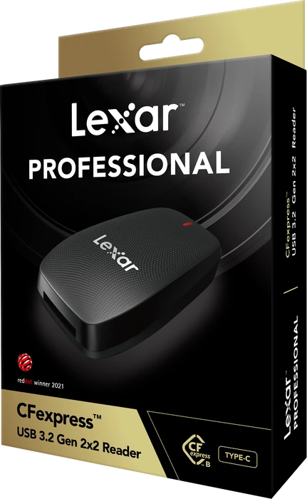 Lexar Professional CFexpress 2.0 Type B Single-Slot-Cardreader RW550, USB-C 3.2 [Buchse]